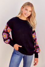 Camilla Crochet Sleeves Sweater