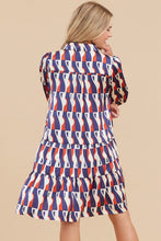 Olivia Geometric Print Dress